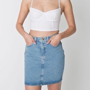 American apparel jean skirt